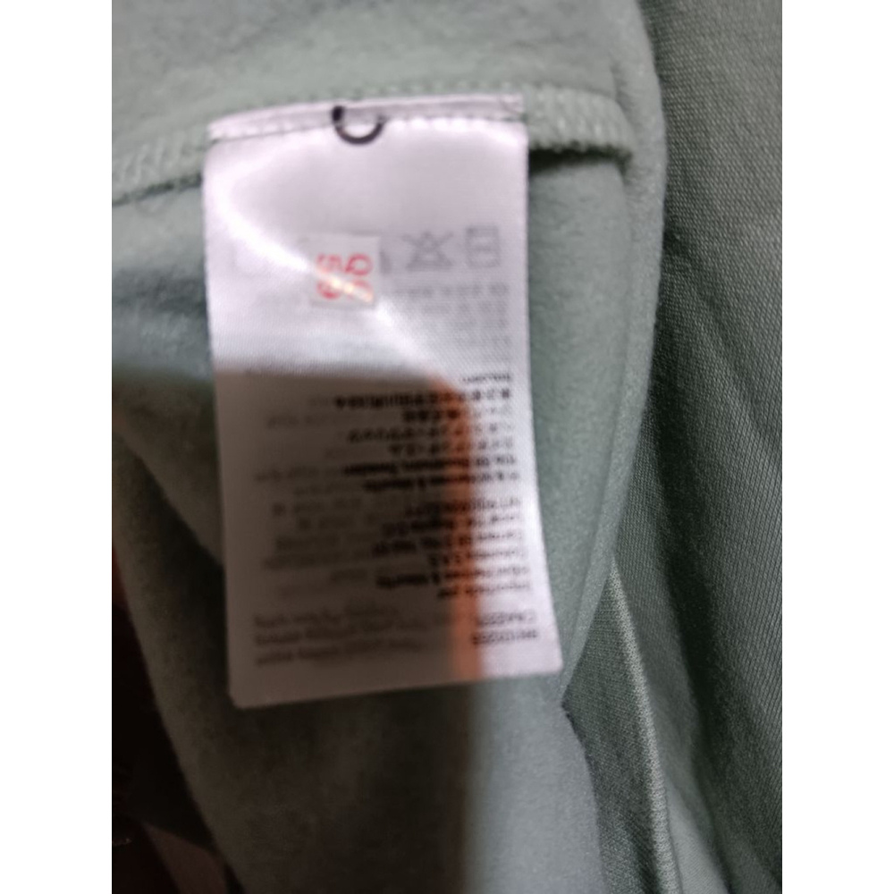 H&M Licensed Disney Sage Green Kangaroo Pocket Felt Mickey Mouse Logo Hoodie - Picture 9 of 12